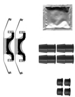 HELLA PAGID 8dz355205491 -  комплект принадлежностей, тормозной суппорт